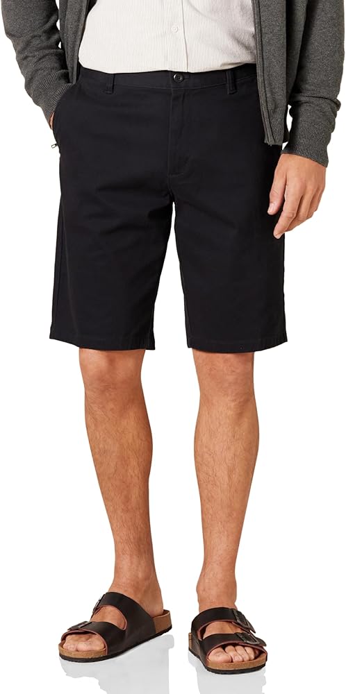 Amazon Essentials Men's Slim-Fit 11" Flat-Front Comfort Stretch Chino Short