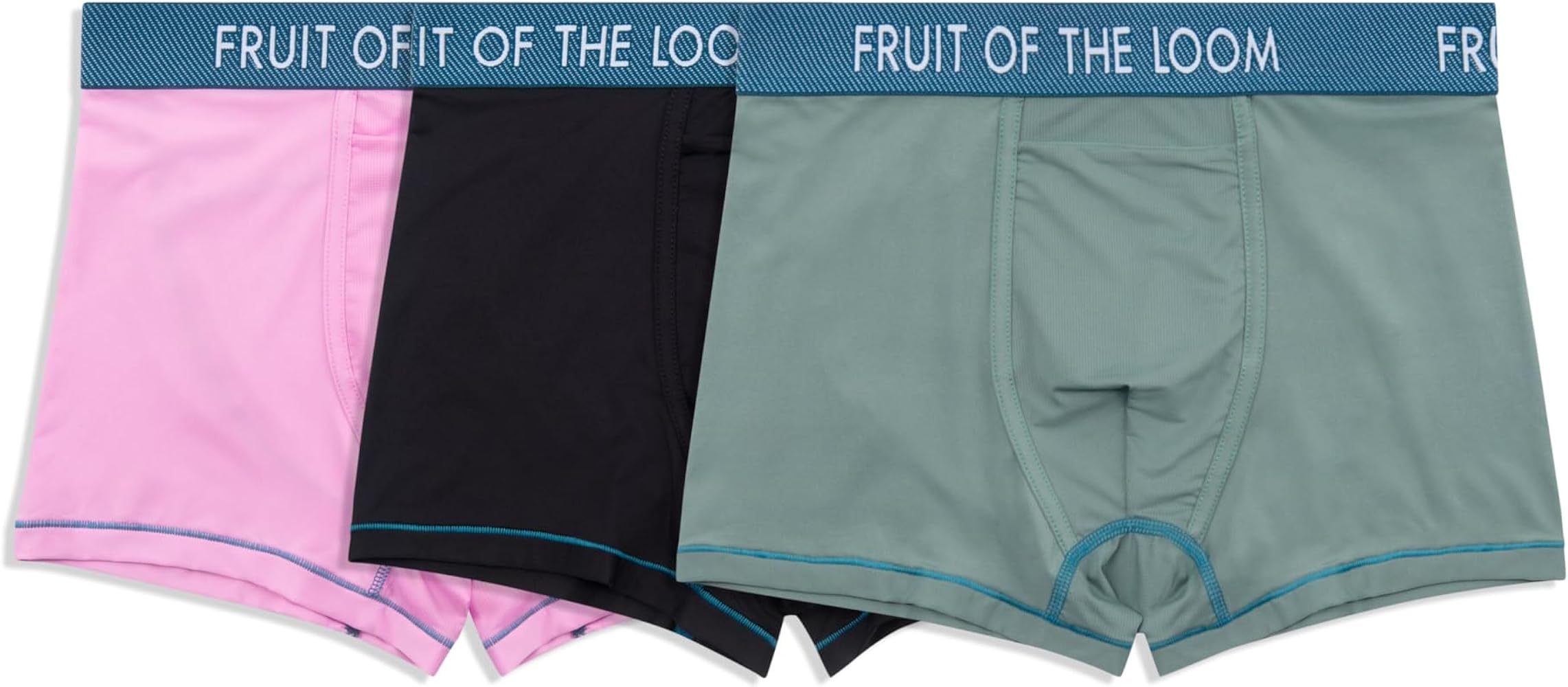 Fruit of the Loom Men's Getaway Boxer Briefs, Lightweight Breathable Fabric, Quick Dry & Odor Control