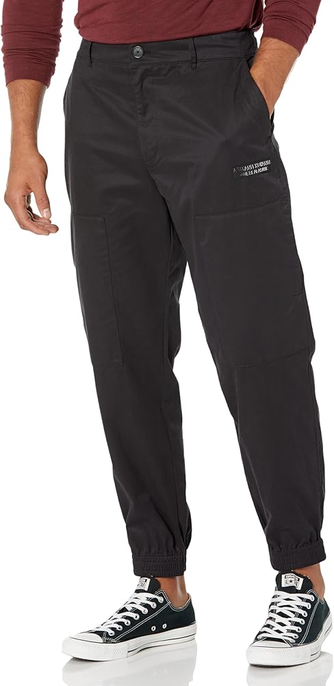 Armani Exchange Men's Limited Edition We Beat as One Twill Cargo Jogger Pant