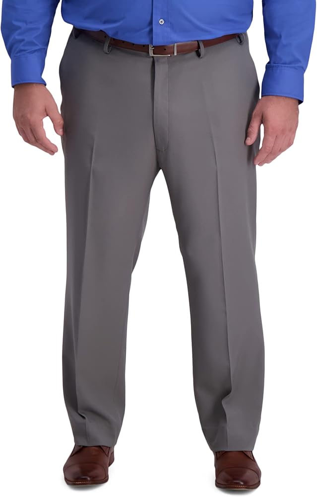 HAGGAR mens The Active Series Heather Suit Pant