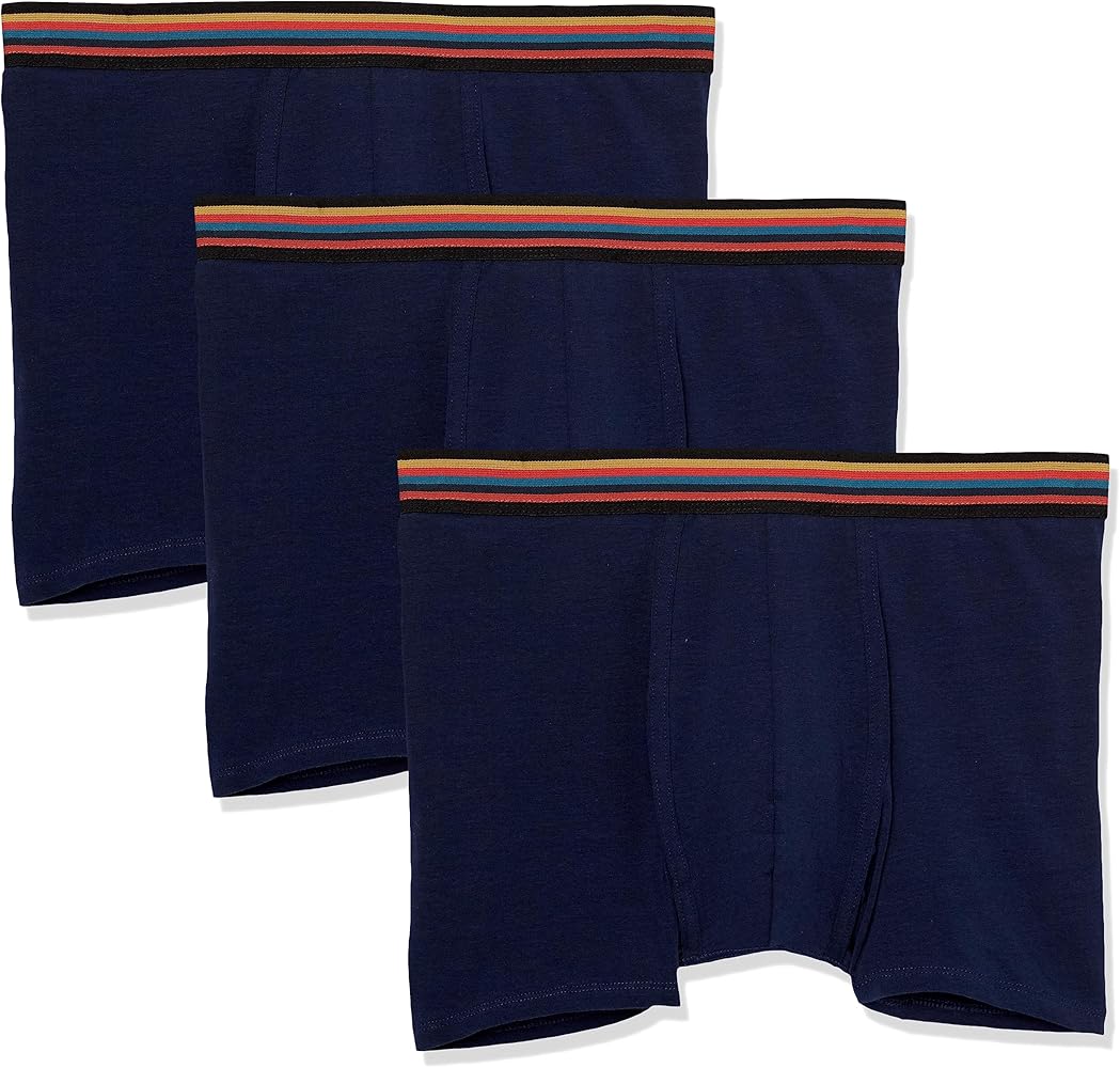 Paul Smith Tall Size Men's 3-Pack Navy Long Trunks