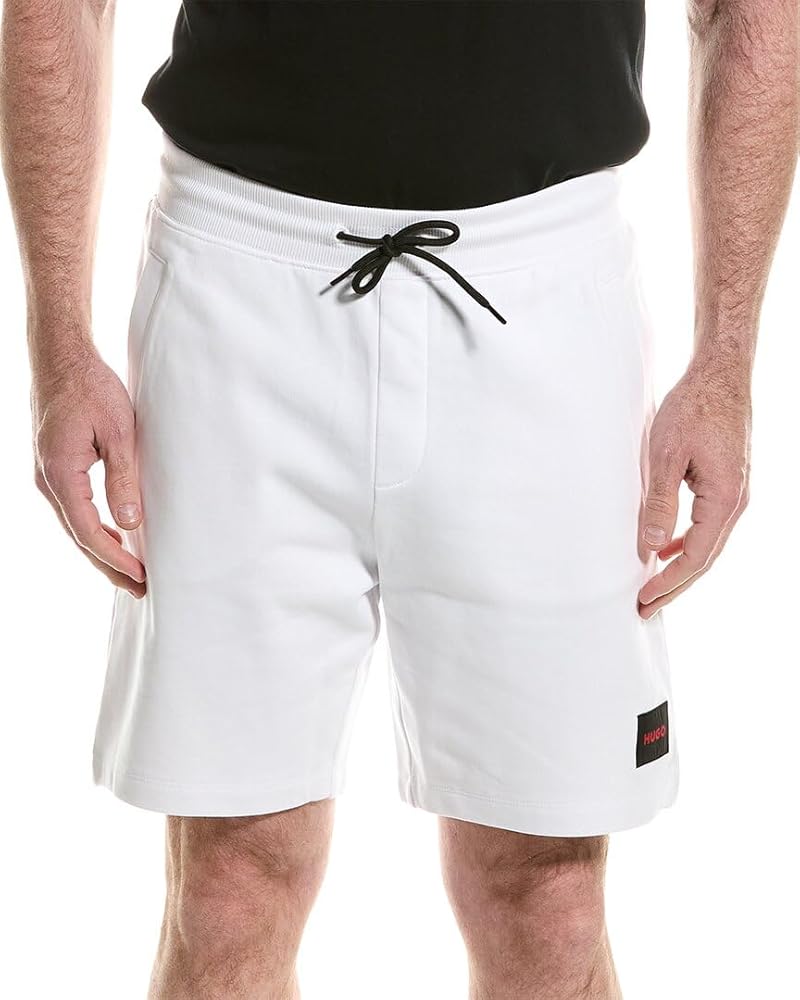 HUGO Men's Big Square Logo Jersey Shorts