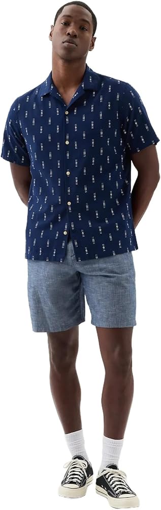 GAP Mens 9" Essential Shorts Indigo Chambray 28