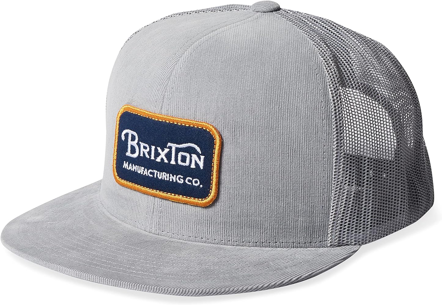 Brixton Grade Mesh Trucker Cap, Silver, One Size