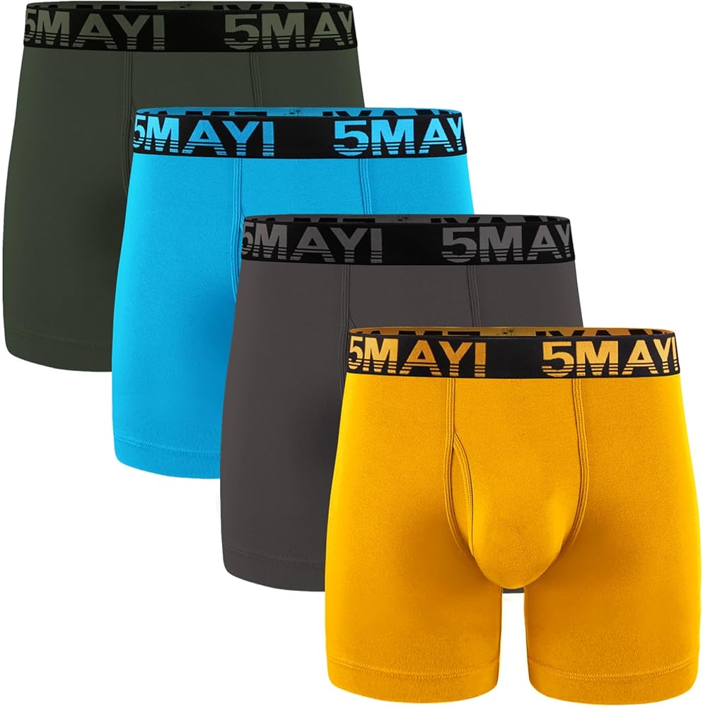 5Mayi Boxer Briefs Mens Underwear Cotton Mens Boxer Briefs Underwear for Men Pack S M L XL XXL