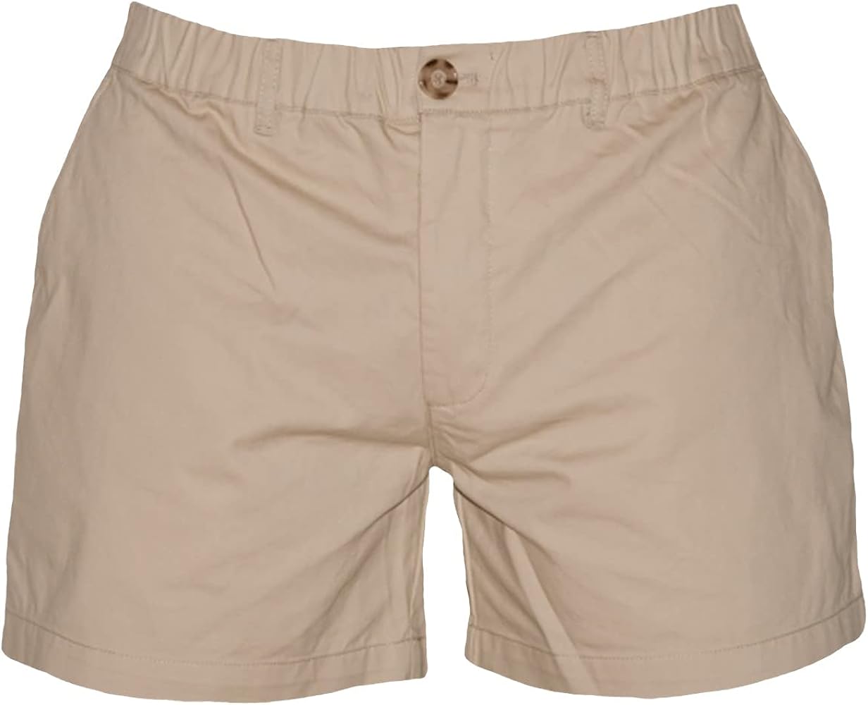 Men's 4" Inseam Elastic-Waist Casual Stretch Short Shorts