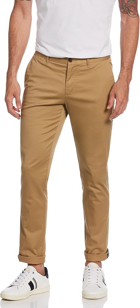 Original Penguin Men's Slim Fit Premium Basic Chino Pants (Waist Size 29-38)