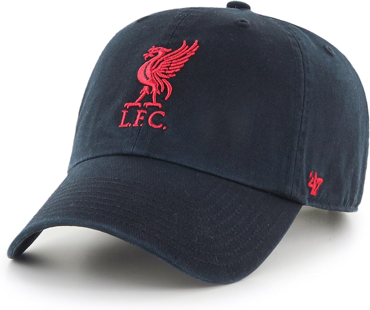 47 Brand EPL FC Liverpool Clean Up Cap EPL-RGW04GWS-BKC, Mens, Navy/Red,