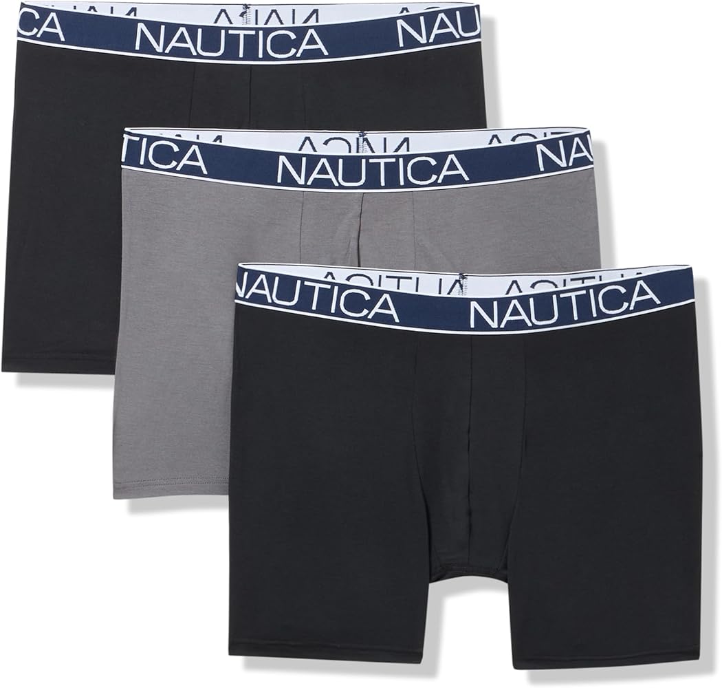 Nautica Men's 3-pack Modal Span Boxer Briefs