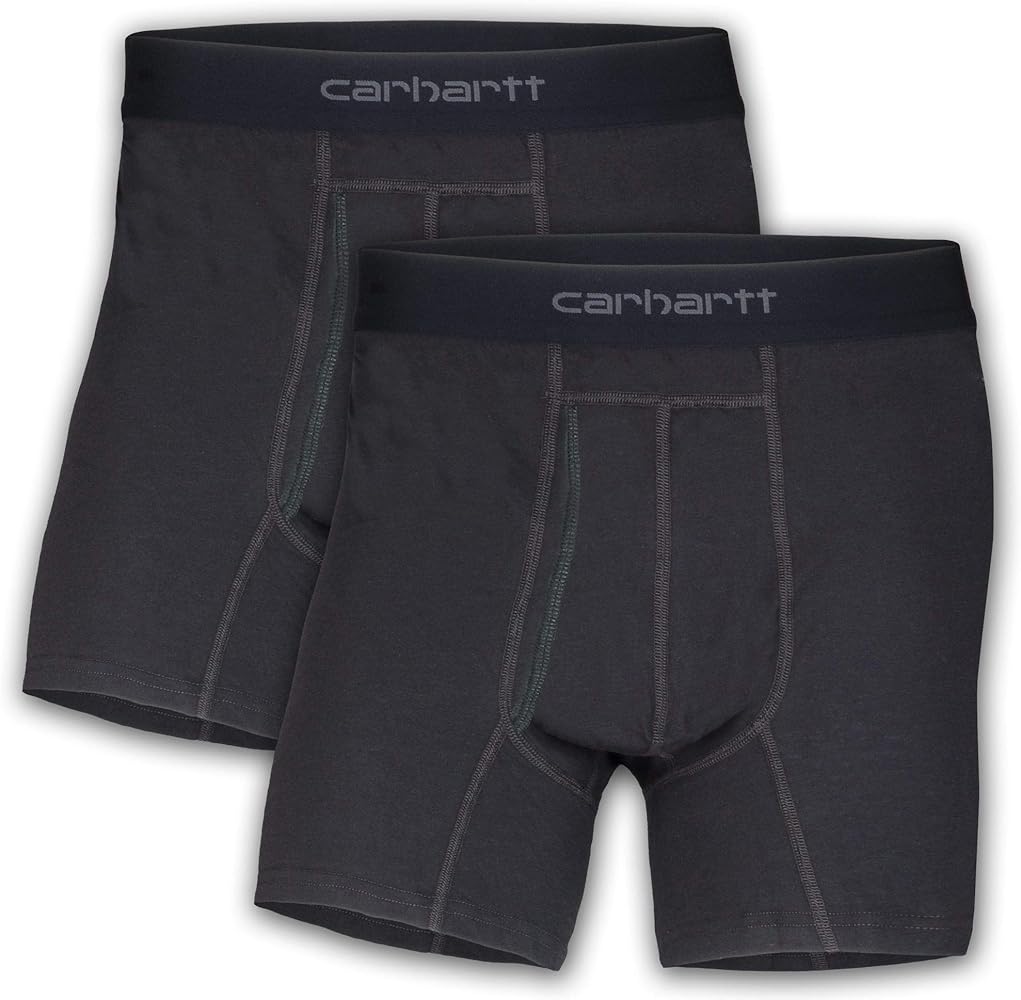 Carhartt Men's Cotton Polyester 2 Pack Boxer Brief