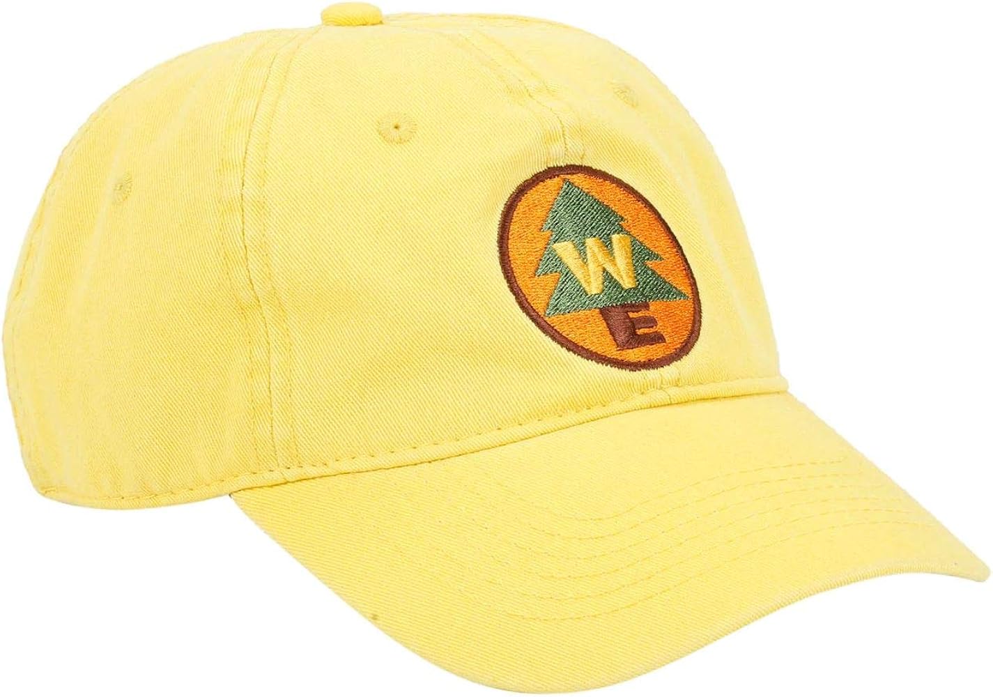 Concept One Disney Pixar Up Wilderness Explorer Cotton Adjustable Baseball Hat with Curved Brim, Yellow, One Size