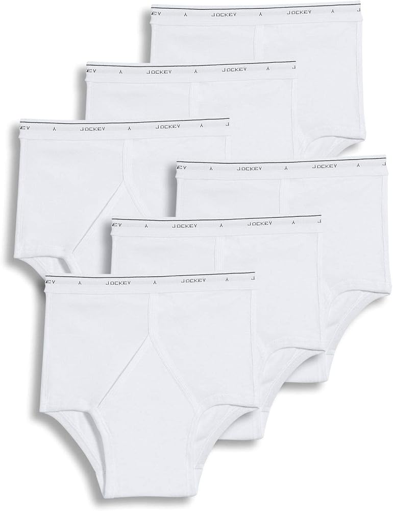 Jockey Mens Underwear Briefs - Classic Full Rise Design, Pack of 6 - Authentic Mens Underwear for Comfort and Quality