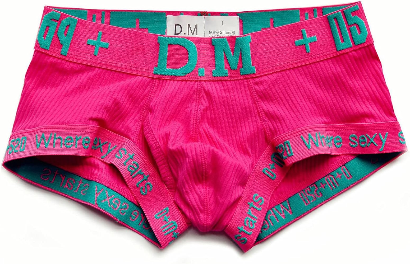 D.M Men's Underwear Trunks Briefs Cotton Fashion Low Rise Comfortable Underpants