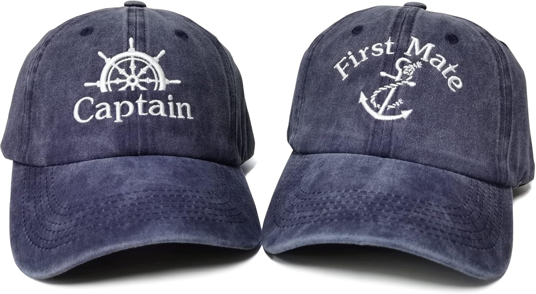 Mr and Mrs Hats, Captain & First Mate Hats, Hubby and Wifey Hats, Grandpa Grandma Hats