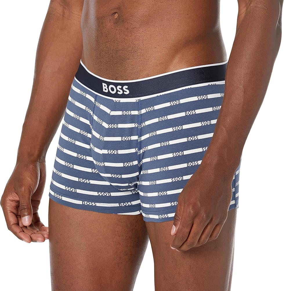 BOSS Men's Bold Logo Patterned Trunk