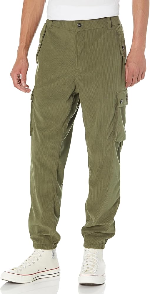 Mens Slim Fit Cargo Pants Men Flex Stretch Joggers Work Hiking Pants with Pockets - Cargo Work Pants for Men