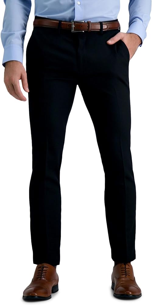 Louis Raphael Men's Skinny Fit Premium Stretch Gabardine Dress Pant