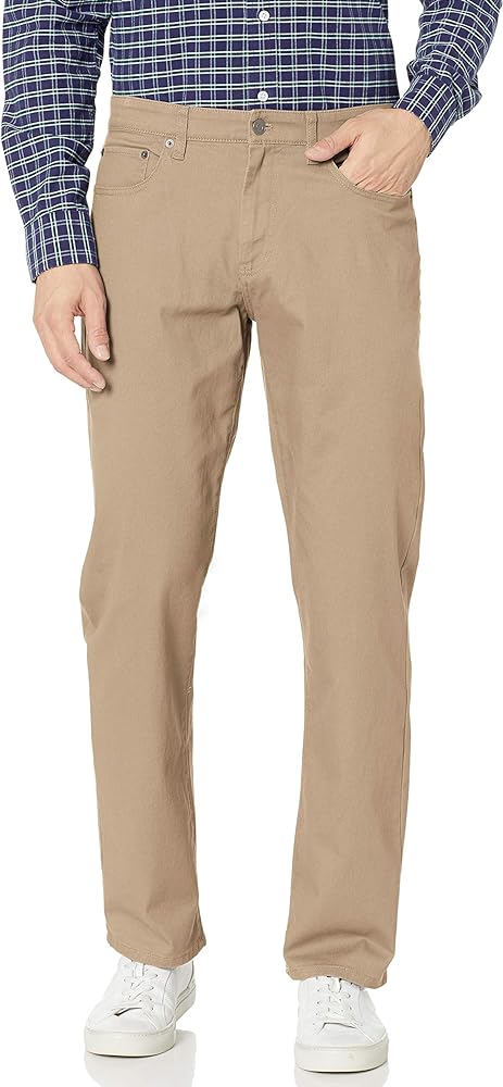 Amazon Essentials Men's Relaxed-Fit 5-Pocket Stretch Twill Pant