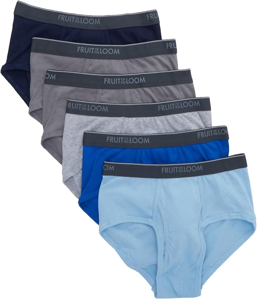 Fruit of the Loom Mens Fashion Briefs 6 pack Assorted