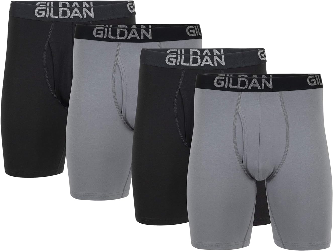 Gildan Men's Underwear Cotton Stretch Boxer Briefs, Multipack