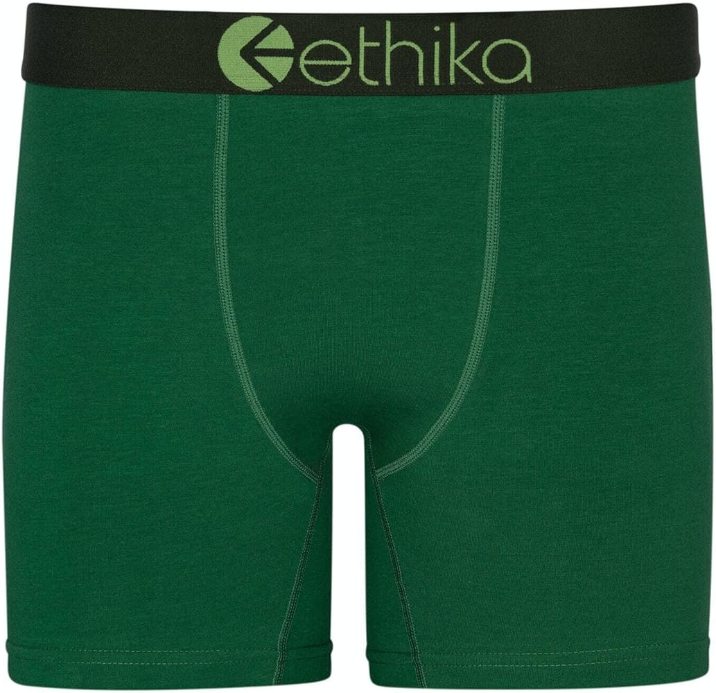 Ethika Mens MID Boxer Brief | *Solids* Victory Green