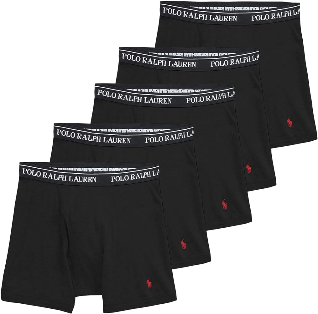 Polo Ralph Lauren Mens Boxer Brief 5Pack