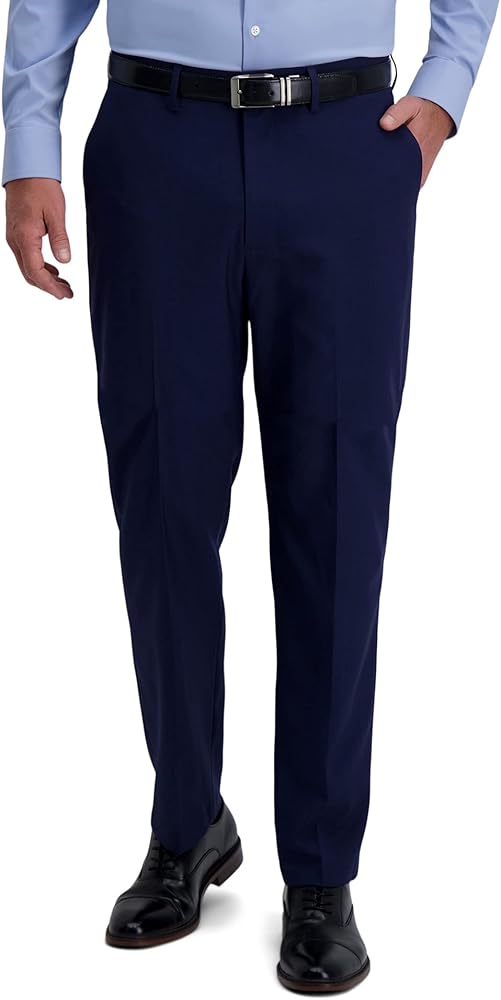 Haggar Mens Smart Wash Premium Stretch Classic Fit Solid Suit Separates-Pants & Jackets