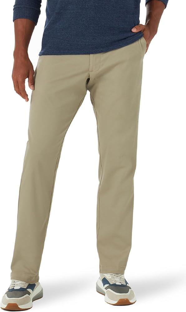 Lee Men's Extreme Motion Flat Front Relaxed Taper Pant