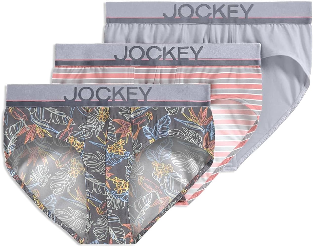 Jockey Men's Underwear Casual Cotton Stretch Brief - 3 Pack