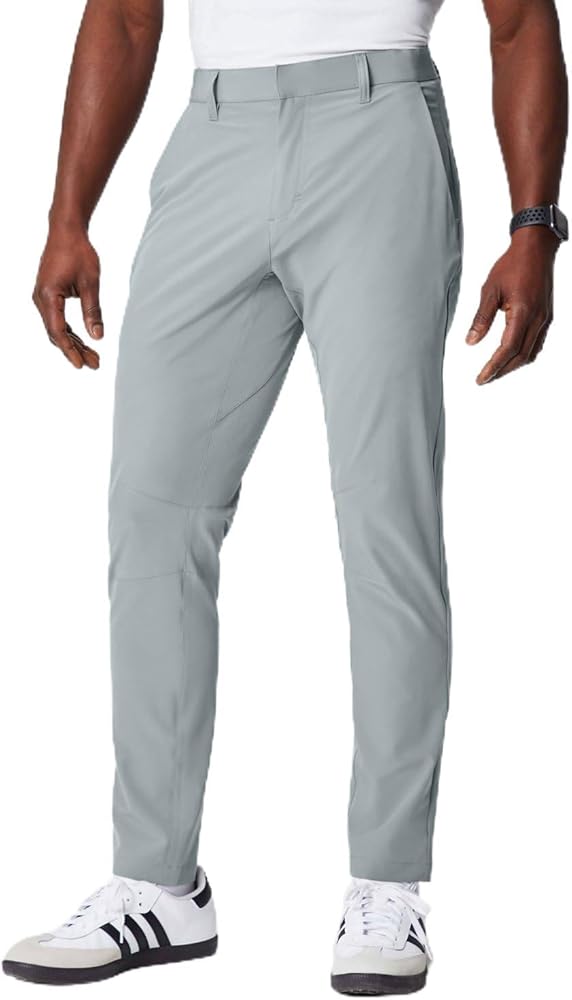 Fabletics Men's The Only Pant, External Pocket, Water-Repellent, Zip Pockets, Lightweight