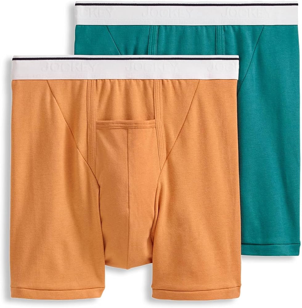 Jockey Men's Underwear Pouch 5" Boxer Brief - 2 Pack