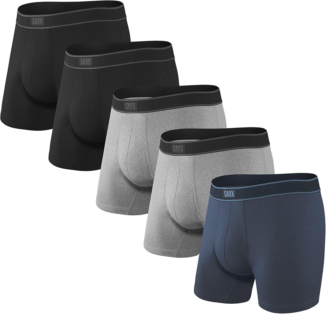 SAXX Men's Underwear - Daytripper Boxer Brief Fly 5Pk with Built-in Pouch Support - Underwear for Men