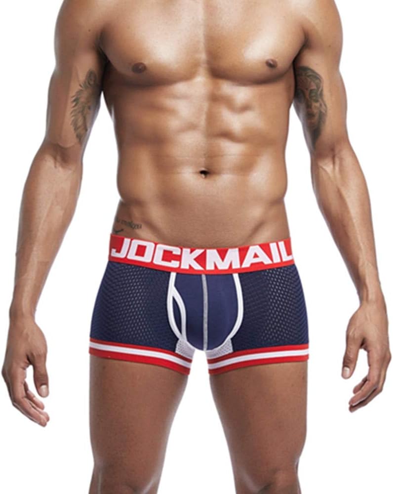 JOCKMAIL Fashion Men Underwear Boxers Mesh Men Panties Male Underpants Men boxer short