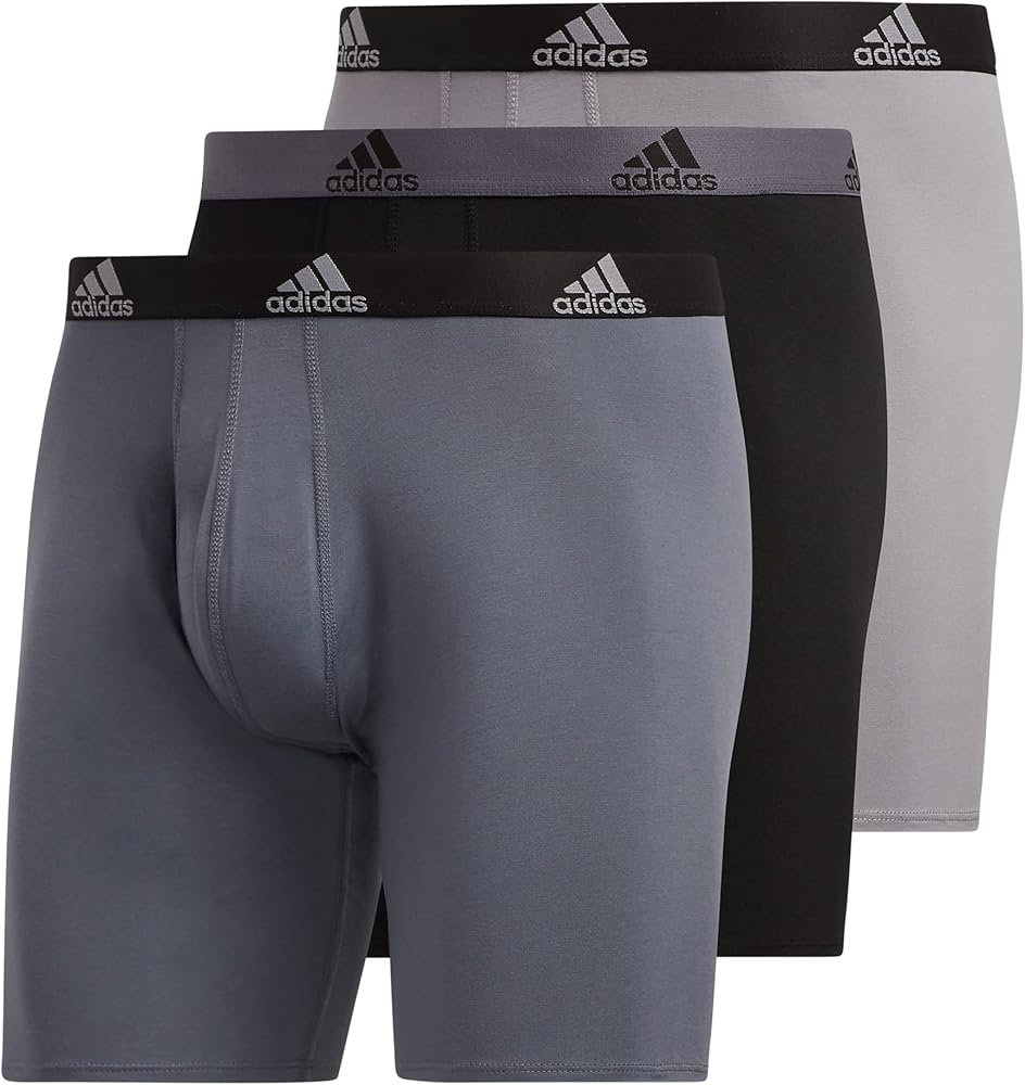 adidas Men's Stretch Cotton Long Boxer Brief