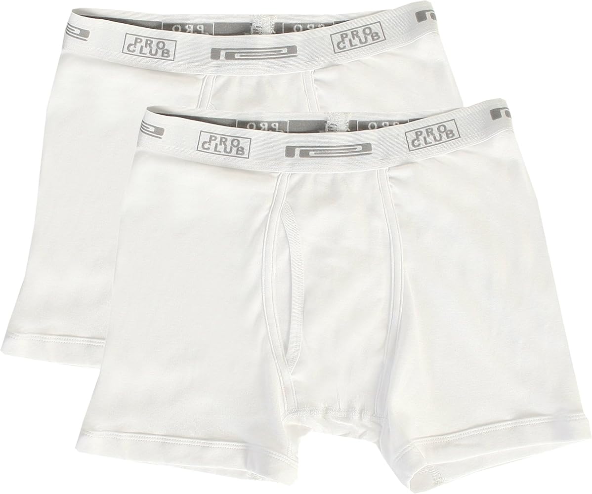 Pro Club Men's 2-Pack Comfort Soft Cotton Boxer Brief