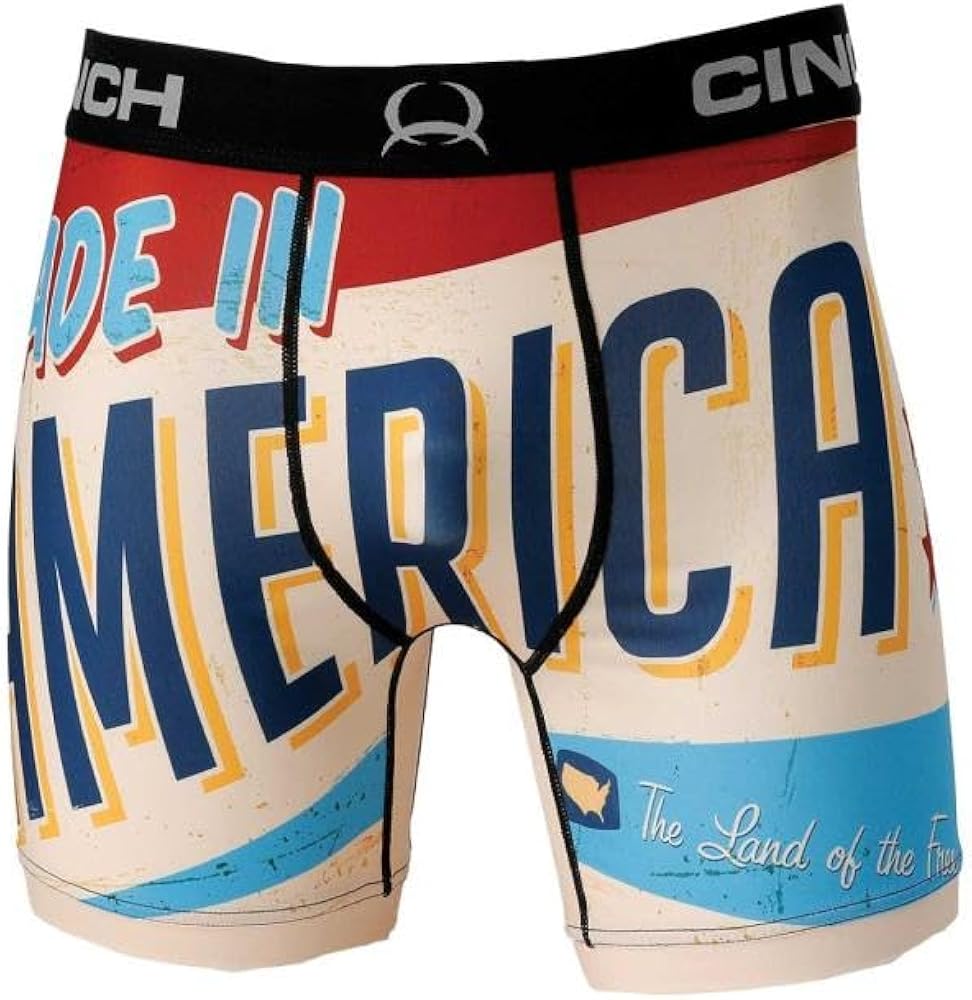 Cinch Mens 6 inch America Boxer Brief