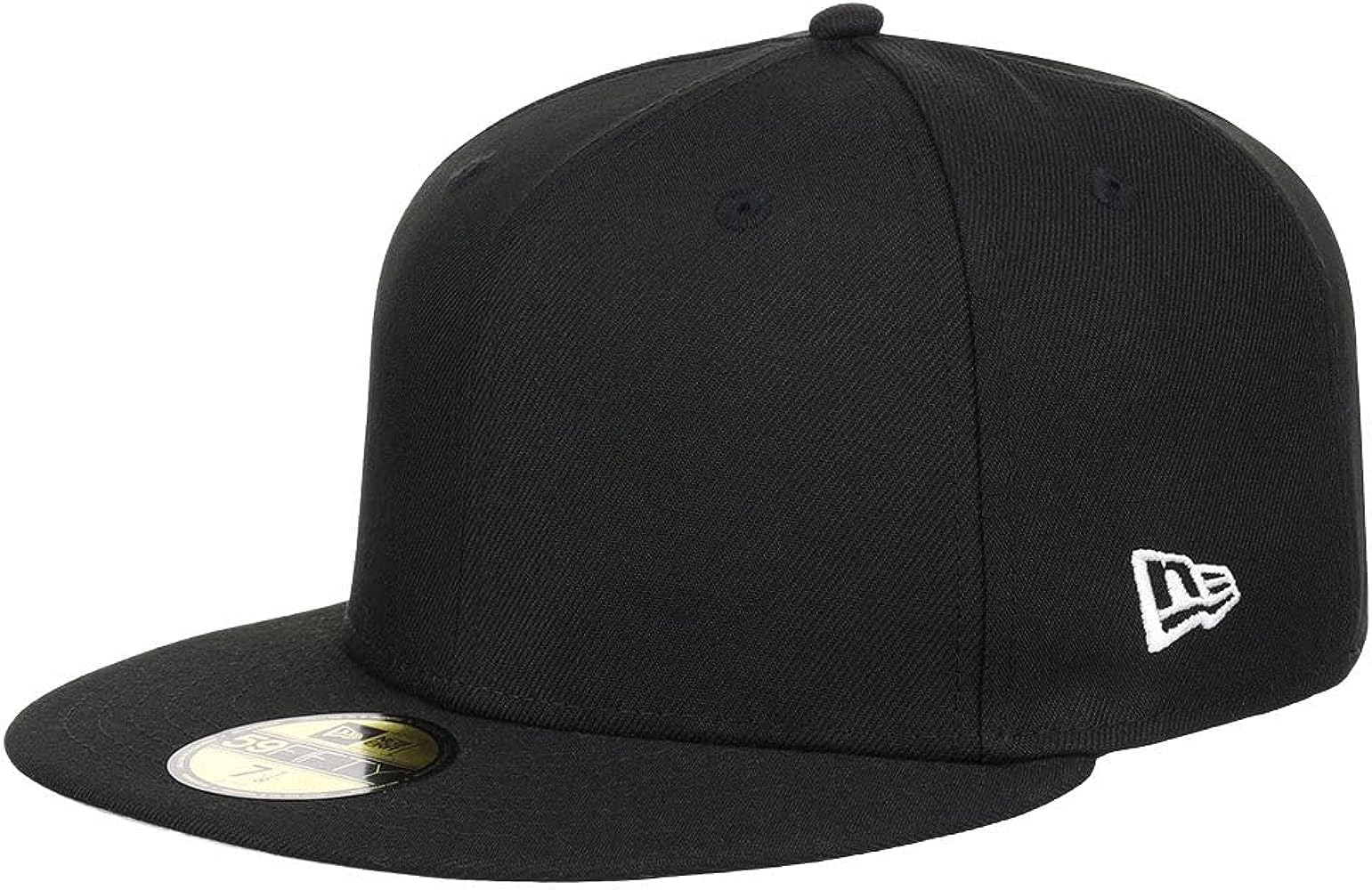 New Era Blank Custom 59FIFTY Fitted Cap (7 1/2, Black/Grey UV)