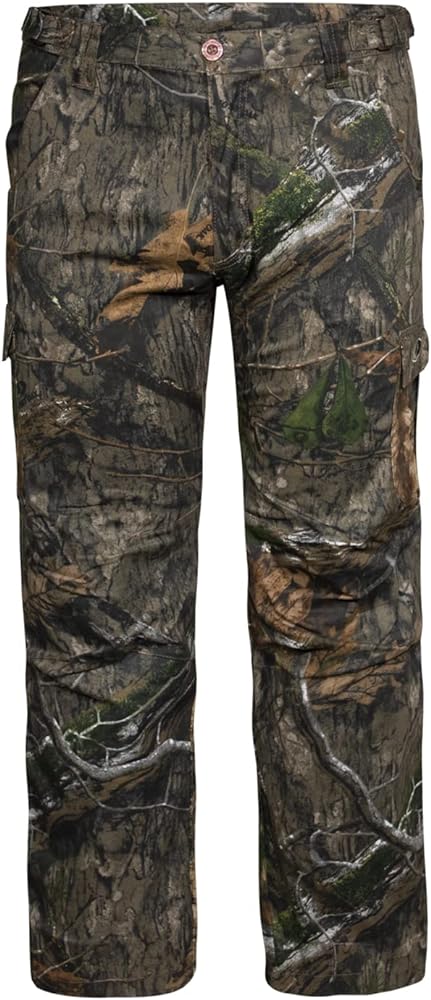 Mossy Oak Men's Hunting Pants Camo Cotton Mill Flex