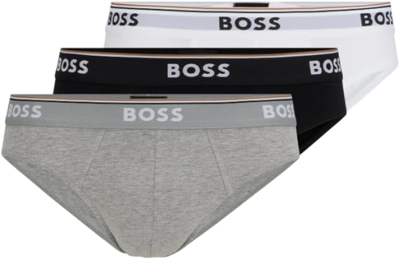 BOSS Men's 3-pack Classic Regular Fit Stretch Briefs