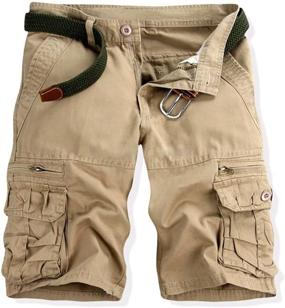 utcoco Men's Cargo Short Relaxed Fit Multi-Pocket Cotton Cargo Shorts for Men