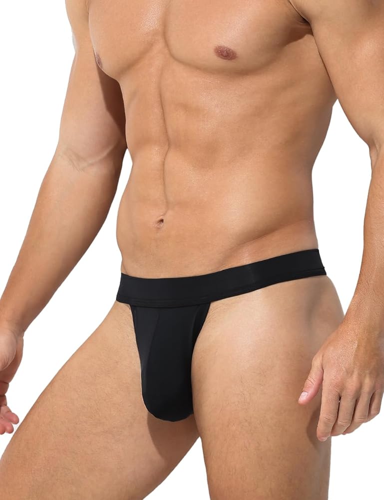 Arjen Kroos Mens Sexy Thong Low Rise G-String Pouch Underwear Bikini