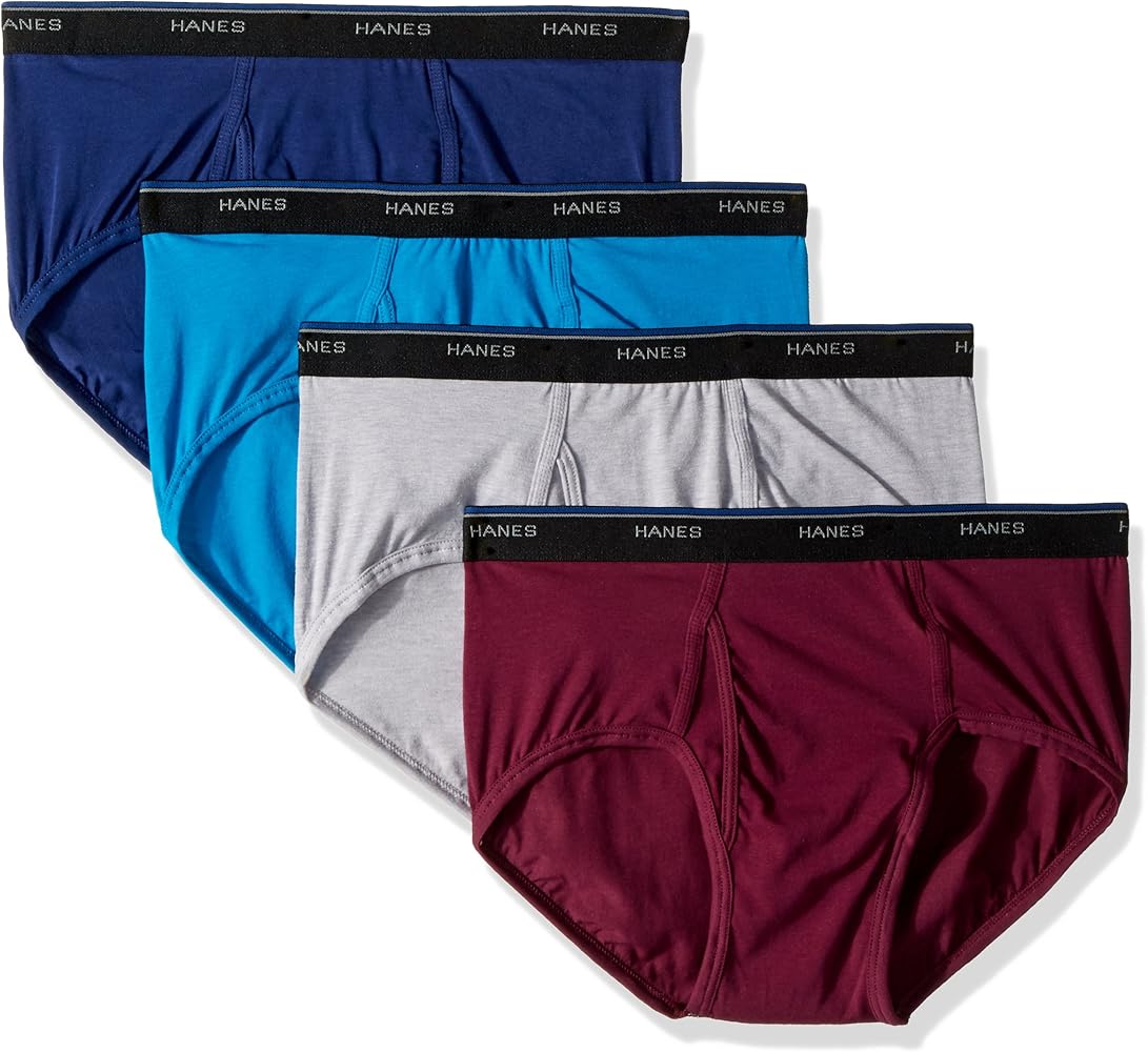 Hanes Mens 4-Pack Comfortblend Dyed Briefs