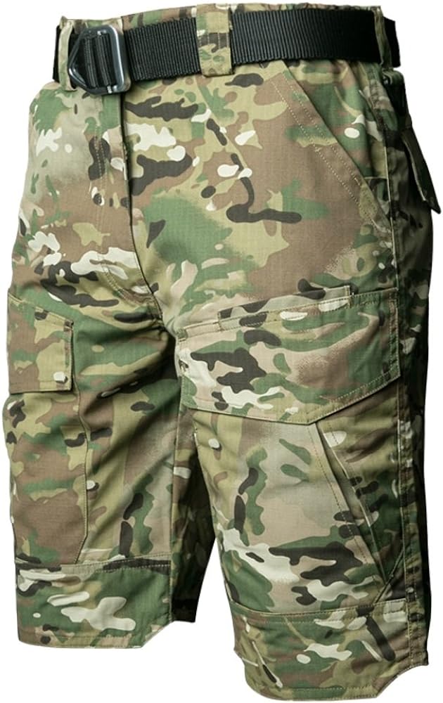 ReFire Gear Men's Urban Tactical Military EDC Cargo Shorts Rip Stop Cotton Outdoor Camo Shorts