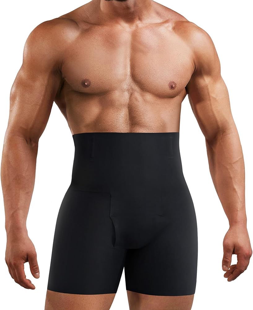 Men’s Shapewear Tummy Control Shorts Slimming Body Shaper High Waist Compression Boxers Briefs