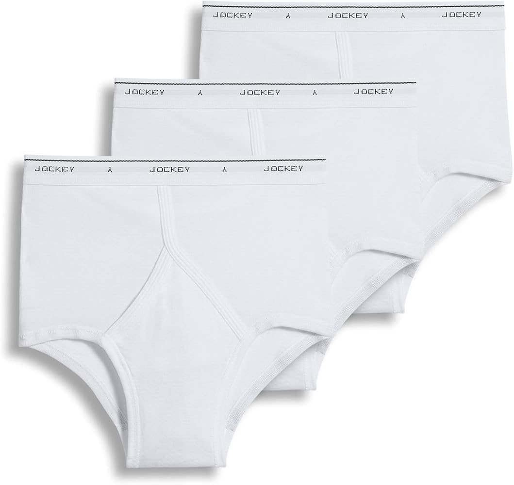 Jockey Mens Underwear Briefs - Classic Full Rise Design, Pack of 3 - Authentic Mens Underwear for Comfort and Quality