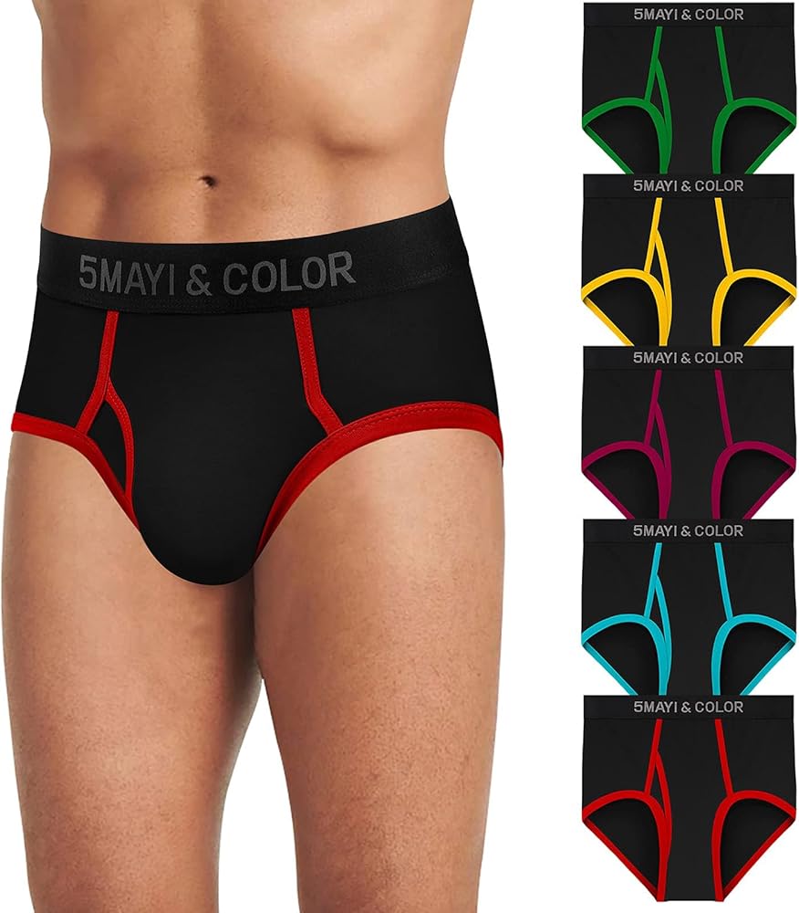 5Mayi Mens Briefs Underwear Cotton Brief Underwear for Men Pack