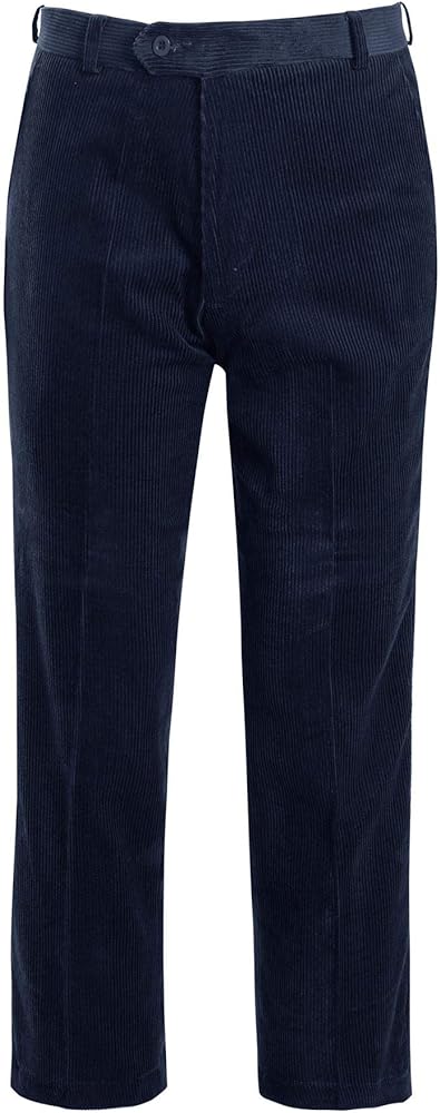 Mens Cord Corduroy Casual Cotton Classic Formal Smart Pants Trousers Big Size 30-50