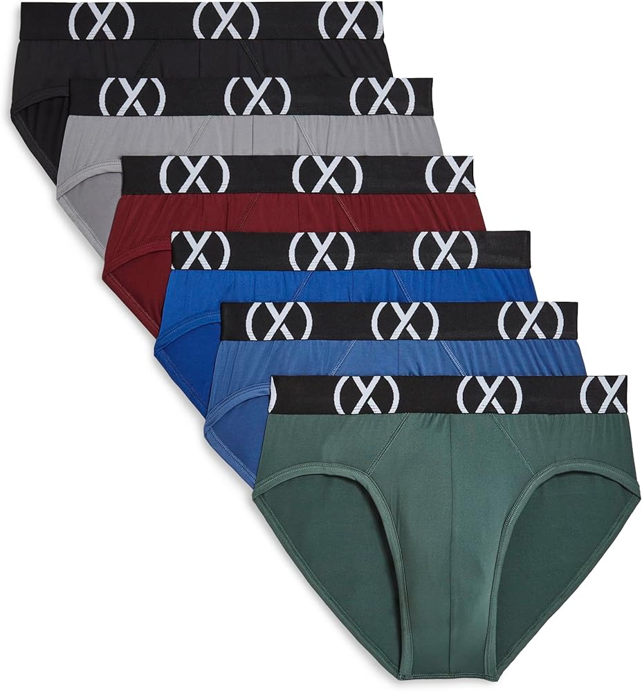 2(X)IST mens (X) Sport 6-pack No Show Brief