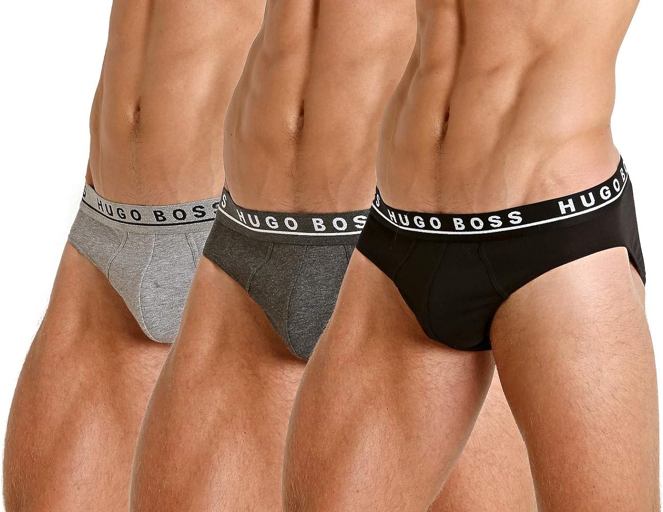 BOSS Men's Stretch Cotton 3 Pack Briefs