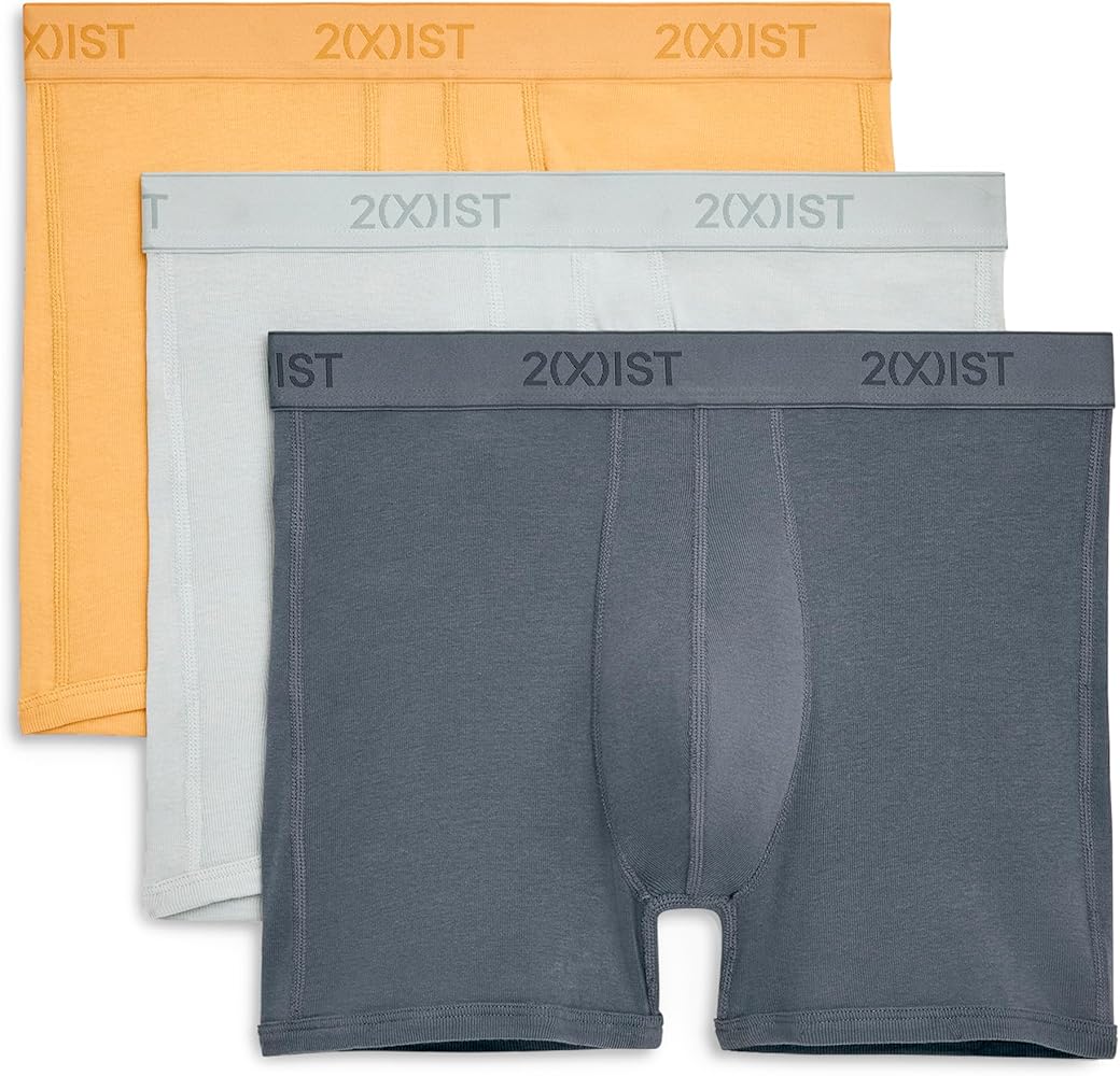 2(X)IST Men's Essential Cotton No Show Trunk 3-Pack